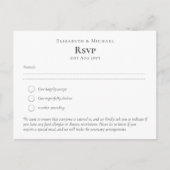 RSVP met Menu-Sjabloon Voeg eigen grafische kleure Briefkaart (Voorkant)