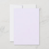 RSVP met menukeuze Violet Pink Floral (Achterkant)