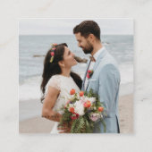 RSVP met QR-code voor bruiloft website Informatiekaartje (Achterkant)