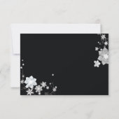 RSVP met zwart en wit kersthuwelijk (Achterkant)