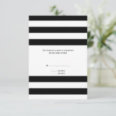 RSVP met zwarte en witte streping (Staand voorkant)