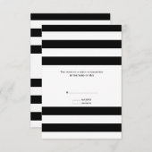 RSVP met zwarte en witte streping (Voorkant / Achterkant)