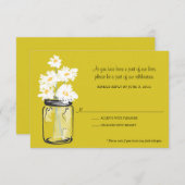 RSVP - Metselwerkpot gevuld met witte margrieten (Voorkant / Achterkant)