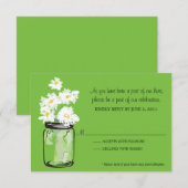 RSVP - Metselwerkpot gevuld met Witte Margrieten (Voorkant / Achterkant)