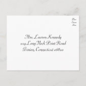 RSVP Mint Green Succulent Cactus Wedding Response Uitnodiging Briefkaart (Achterkant)