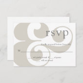 RSVP - modern ampersandontwerp (Voorkant / Achterkant)