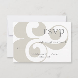 RSVP - modern ampersandontwerp Kaartje