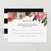 RSVP MODERN Chic Brede Strepen met Oude Rozen (Voorkant / Achterkant)