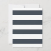 RSVP MODERN Chic Brede Strepen Monogramme Kaartje (Achterkant)