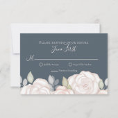 RSVP Modern Elegant Minimalist Floral Dusty Grey (Voorkant)