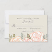 RSVP Modern Elegant minimalist Floral Sage Green (Voorkant)