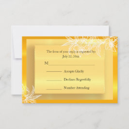 RSVP Modern Marigold Yellow & White Floral Stamp