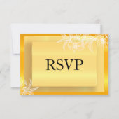 RSVP Modern Marigold Yellow & White Floral Stamp (Achterkant)