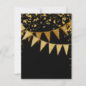 RSVP Modern Pennant Banner w Glitter Confetti (Achterkant)