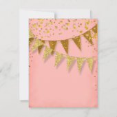 RSVP Modern Pennant Banner w Glitter Confetti (Achterkant)