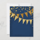 RSVP Modern Pennant Banner w Glitter Confetti (Achterkant)