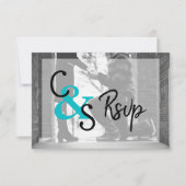 RSVP Moderne Dag Liefde 2 - Turquoise (Voorkant)