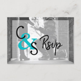 RSVP Moderne Dag Liefde 2 - Turquoise Kaartje
