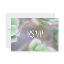 RSVP | Moderne groene succulente bruiloft