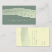 RSVP Moderne Kaart Blauwgroen behuizing (Voorkant / Achterkant)