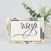 RSVP | Moderne verflagen en typografie Kaartje (Staand voorkant)