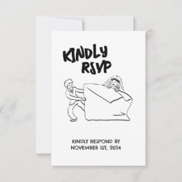 RSVP Mooie Illustratie van Stel Kaartje