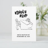 RSVP Mooie Koppel Illustratie (Staand voorkant)