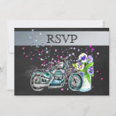RSVP motorfietsen met Mason Jar Kaart (Voorkant)