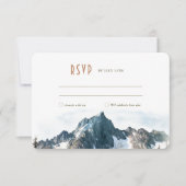 RSVP Mountain Wedding Insert Destination Kaart (Voorkant)