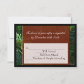 RSVP naar kerstfeest, luxe pine (Achterkant)