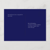 RSVP NAVY BLUE GOLD Greenery Eucalyptus Weddenscha Briefkaart (Achterkant)