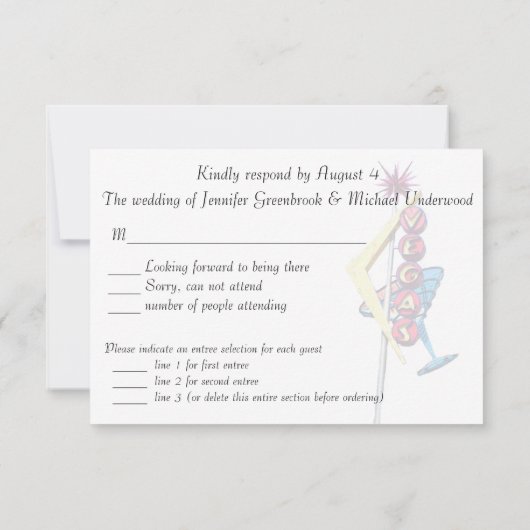 RSVP  Neon Las Vegas (Achterkant)