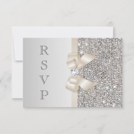 RSVP Neppe Zilveren Pailletten Licht Champagne Str (Voorkant)
