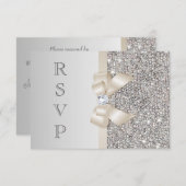 RSVP Neppe Zilveren Pailletten Licht Champagne Str (Voorkant / Achterkant)