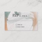 RSVP Neutraal Abstract Design Informatiekaartje (Voorkant)