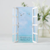 RSVP-oceaanvenster met zeegarens Kaart (Staand voorkant)