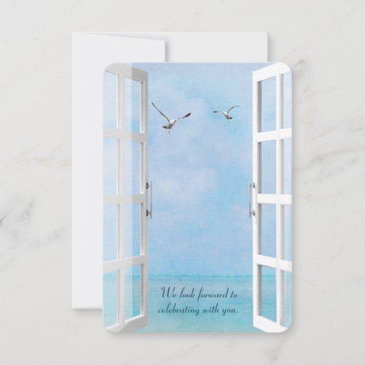 RSVP-oceaanvenster met zeegarens Kaart (Voorkant)