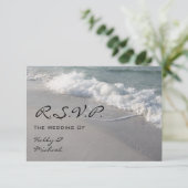 RSVP - Ocean Waves & Sand Kaartje (Staand voorkant)