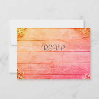 RSVP om felroze roestvast uit te nodigen Kaartje