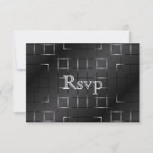 RSVP onder sterren in Midnight Black Kaartje (Achterkant)