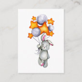 RSVP Online Little Bunny Baby shower Enclosure Ca Informatiekaartje (Achterkant)