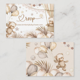 RSVP Online Teddy Bear Baby Baby Informatiekaartje