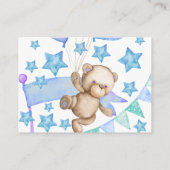 RSVP Online Teddy Bear Baby Baby shower Informatiekaartje (Achterkant)