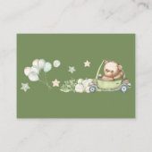 RSVP Online Teddy Bear Baby Baby shower Informatiekaartje (Achterkant)