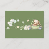 RSVP Online Teddy Bear Baby Baby shower Informatiekaartje (Achterkant)