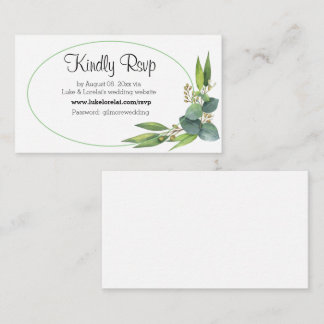 RSVP online weduwschap Informatiekaartje