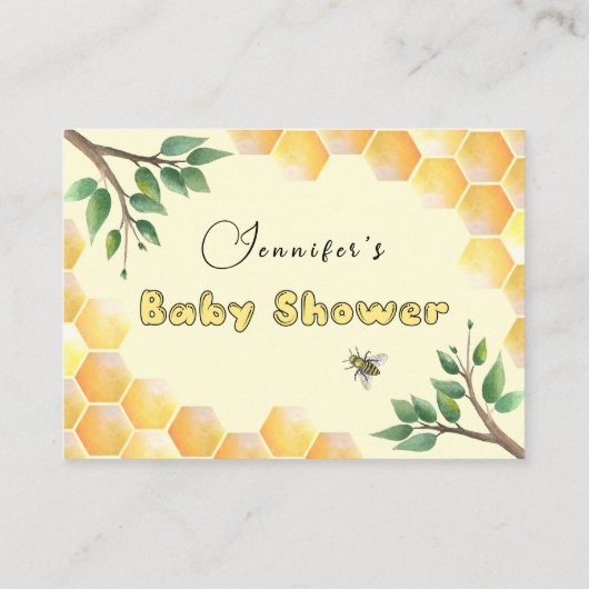 RSVP Online Weefselwebsite Baby shower Enclos Informatiekaartje (Achterkant)