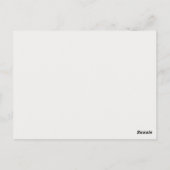 RSVP op Spaanse huwelijkskaart Briefkaart (Achterkant)
