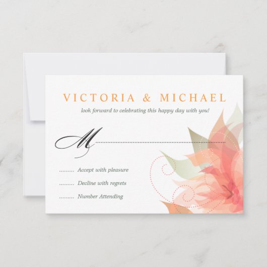 RSVP - Orange Ice Witte Bruiloft 2 (Voorkant)