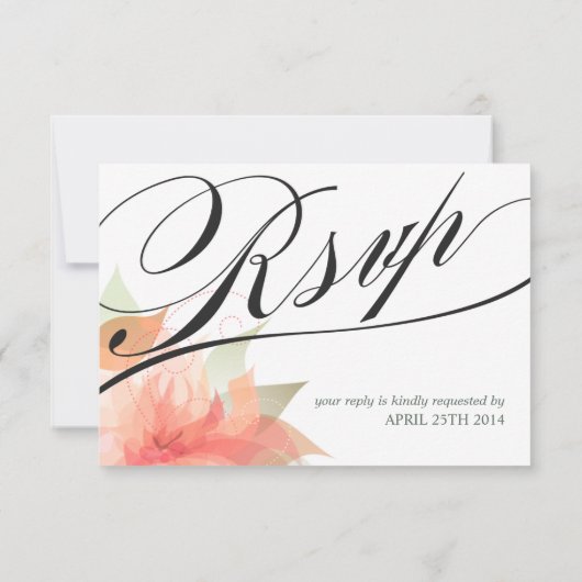 RSVP - Orange Ice Witte Bruiloft 2 (Achterkant)